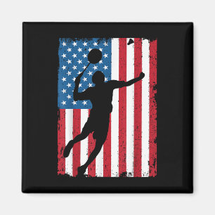 Usa Badminton Vlag Vintage Sport Vlag Magneet