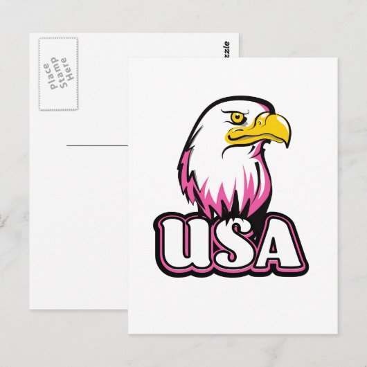 USA Bald Eagle Briefkaart (Voorkant / Achterkant)