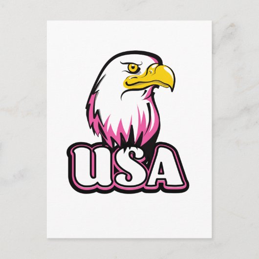 USA Bald Eagle Briefkaart (Voorkant)