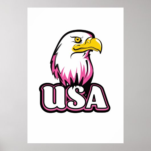 USA Bald Eagle Poster (Voorkant)