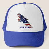 USA Bald Eagle & US Flag True Blue Pet (Voorkant)