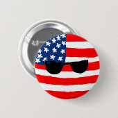 USA Ball Ronde Button 5,7 Cm (Voorkant /achterkant)