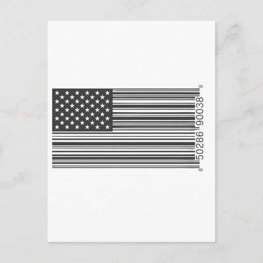USA Barcode Briefkaart (Voorkant)