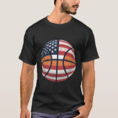 USA Basketball Shirt American Flag Basketball Tee  (Voorkant)