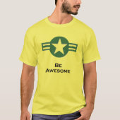USA Be Awsome Green T-shirt (Voorkant)