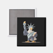 USA beeldkostuum voor patriottische kleding LO Magneet (Voorkant / Achterkant)