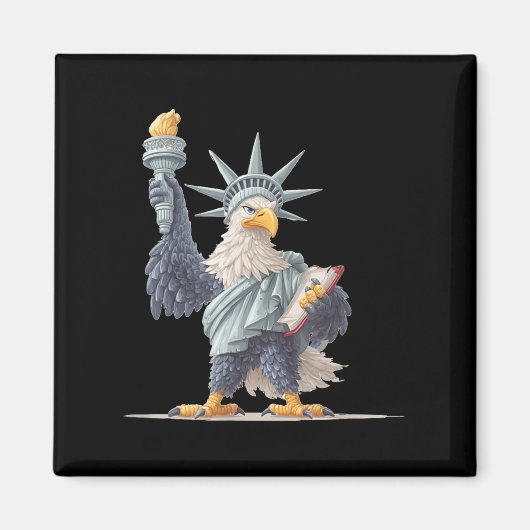 USA beeldkostuum voor patriottische kleding LO Magneet (Voorkant)