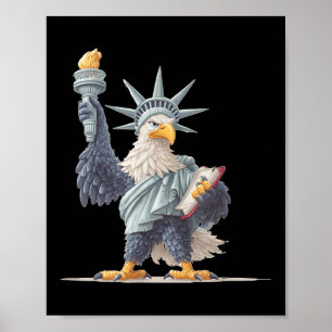 USA beeldkostuum voor patriottische kleding LO Poster