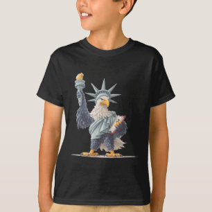 USA beeldkostuum voor patriottische kleding LO T-shirt