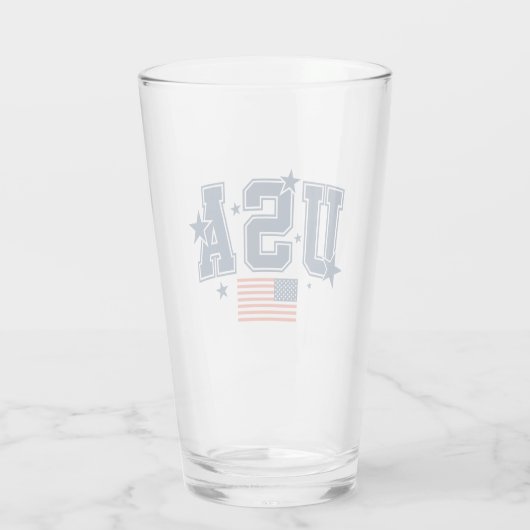USA Beer Glas (Achterkant)