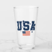 USA Beer Glas (Voorkant)