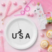 USA bergbeklimmen Papieren Bordje (Feest)