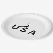 USA bergbeklimmen Papieren Bordje (Gekanteld)