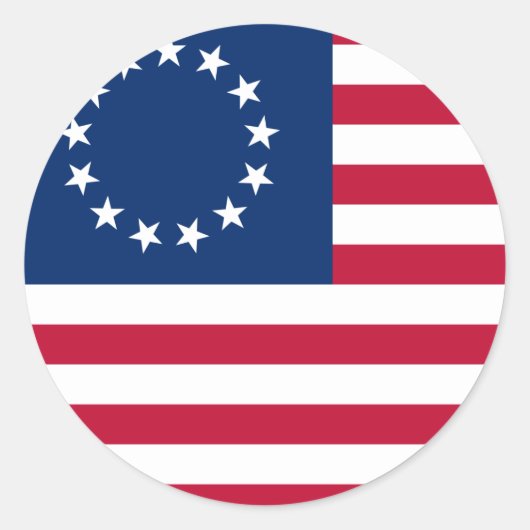 usa betsy ronde sticker (Voorkant)