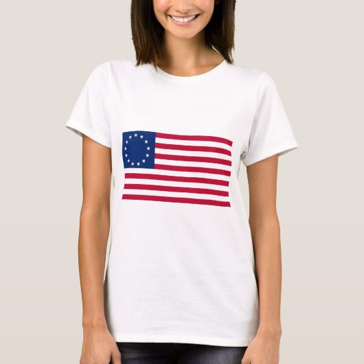 USA Betsy Ross Flag T-shirt (Voorkant)