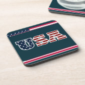 USA Beverage Coaster Bier Onderzetter (Linkerzijde)