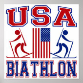 USA Biathlon Poster (Voorkant)