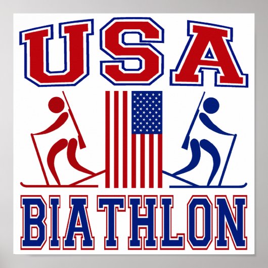 USA Biathlon Poster (Voorkant)