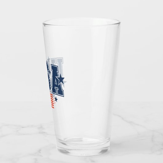 USA Bier Glas (Links)