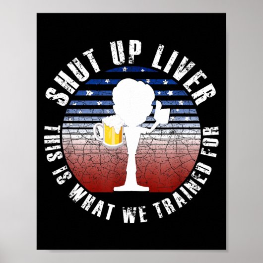 USA Bierdrinkend Team Grappige Dag Amerikaanse Cad Poster (Voorkant)