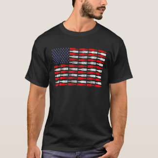 USA Bierflessen en Topjes Fles Vlag T Sh T-shirt