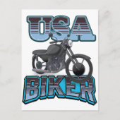 USA Biker logo Briefkaart (Voorkant)