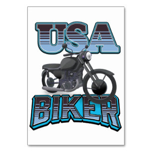 USA Biker logo Kaart
