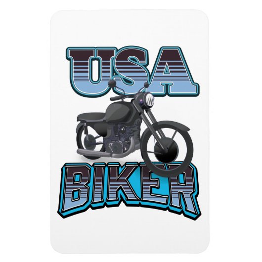 USA Biker logo Magneet (Verticaal)