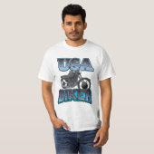 USA Biker logo T-shirt (Voorkant volledig)