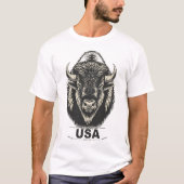 USA Bison T-shirt (Voorkant)