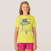 USA-Blue Liberty Bell T-shirt (Voorkant volledig)