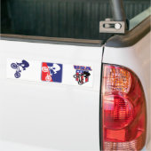 USA BMX Biker Bumpersticker (Op Truck)