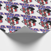 USA-BMX Biker Cadeaupapier (Hoek)