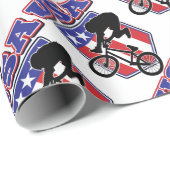 USA-BMX Biker Cadeaupapier (Rol Hoek)