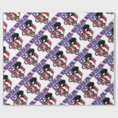 USA-BMX Biker Cadeaupapier (Vlak)