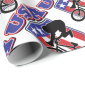 USA-BMX Biker Cadeaupapier (Rol Hoek)
