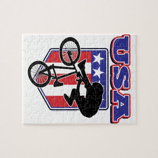 USA BMX Biker Legpuzzel (Horizontaal)