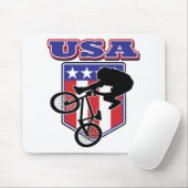 USA BMX Biker Muismat (Met muis)