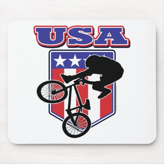 USA BMX Biker Muismat (Voorkant)