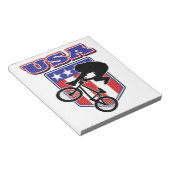 USA BMX Biker Notitieblok (Schuin)