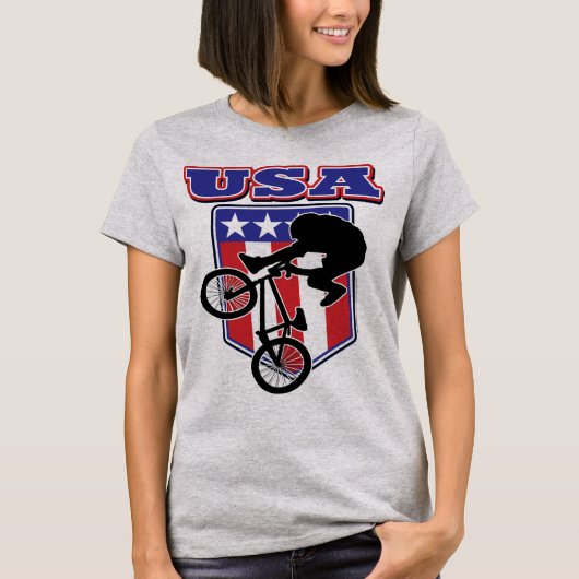 USA-BMX Biker T-shirt (Voorkant)