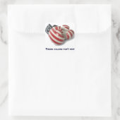 USA Bokshandschoenen Vierkante Sticker (Tas)
