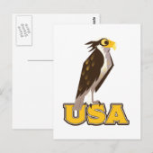 USA Bold Eagle Briefkaart (Voorkant / Achterkant)