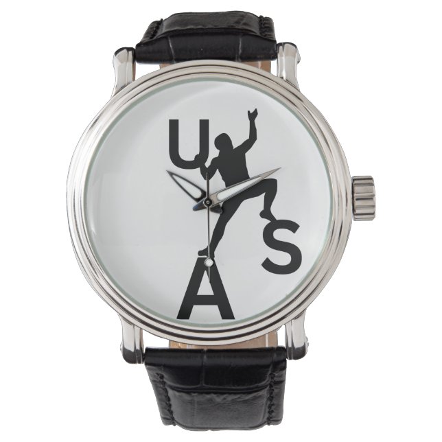 USA bouldering Horloge (Voorkant)