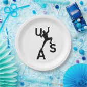 USA bouldering Papieren Bordje (Feest)