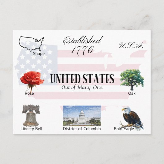 USA BRIEFKAART | Verenigde Staten (Voorkant)