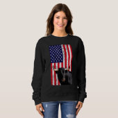 Usa Bull T-shirt American Women Brave (Voorkant volledig)