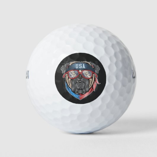 USA Bulldog Golfballen (Voorkant)