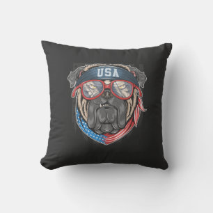 USA Bulldog Kussen