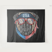 USA Bulldog Wandkleed (Voorkant (horizontaal))